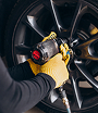 Roadside emergency tire repair by Good Day Tires mobile unit